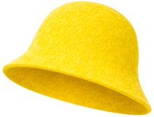 Perinteinen huopainen saunahattu, Huopatehdas J.Alho, Keltainen.