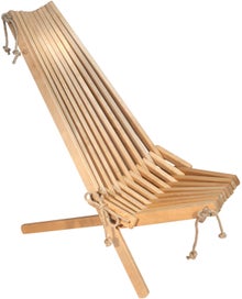 Ecofurn Ekotuoli, &ouml;ljytty vaaleanruskeaksi