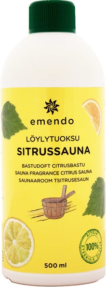 Emendo Sitrussauna saunatuoksu 500 ml:n pullossa
