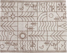 Jokipiin Pellava Pohjoinen pefletti, vaalea/ruskea, 45 x 55 cm